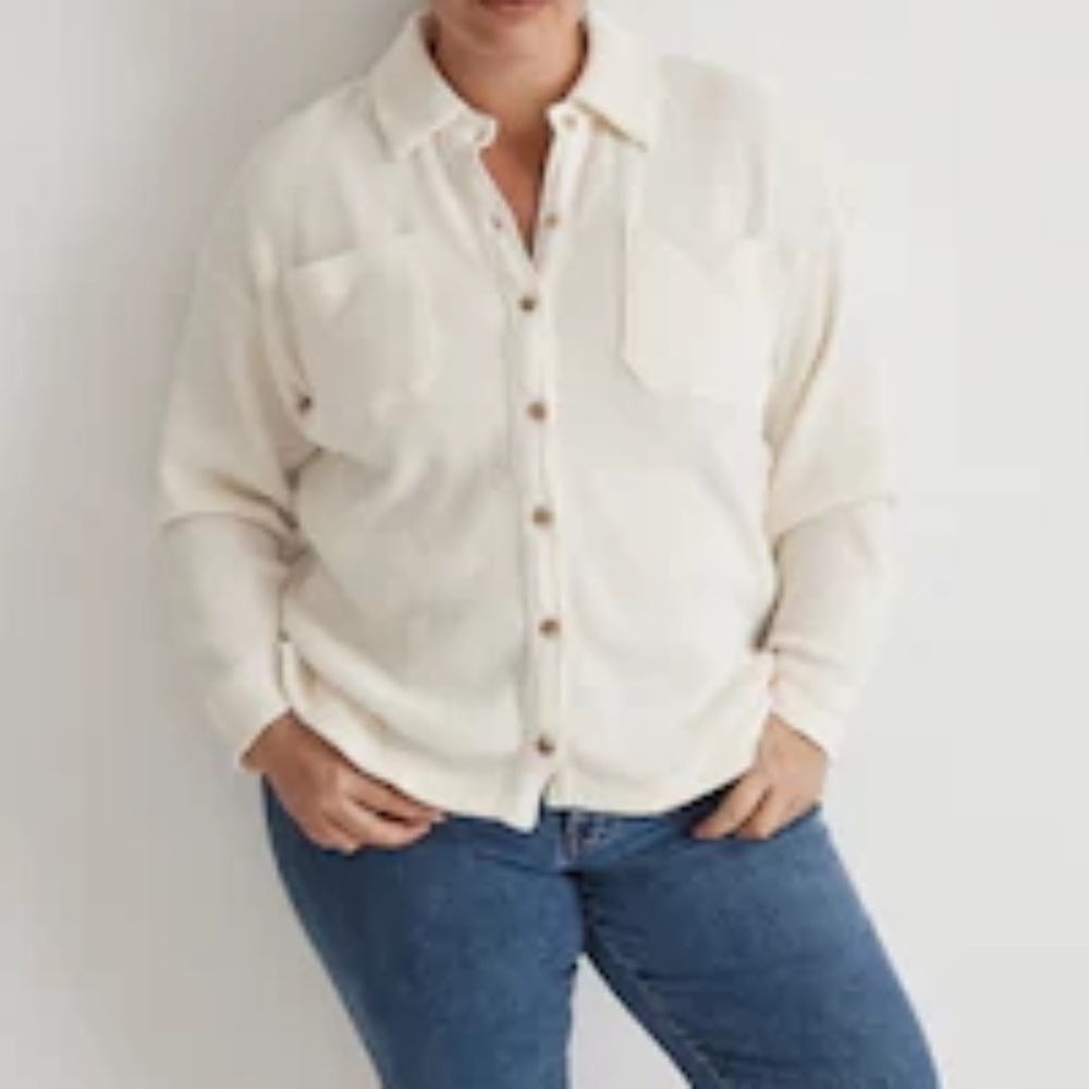 Preowned Madewell Plus Size Waffle Knit Shirt 2X